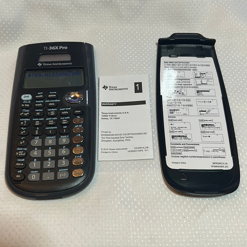 Texas Instruments TI-36X Pro Scientific Calculator Math School Accounting